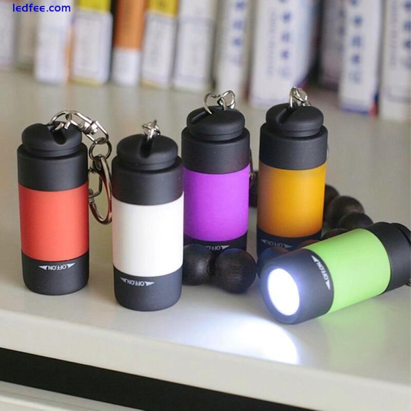 USB wiederaufladbare Mini-Schlüsselanhänger-Taschenlampe, LED-Licht für Tasche, 0 