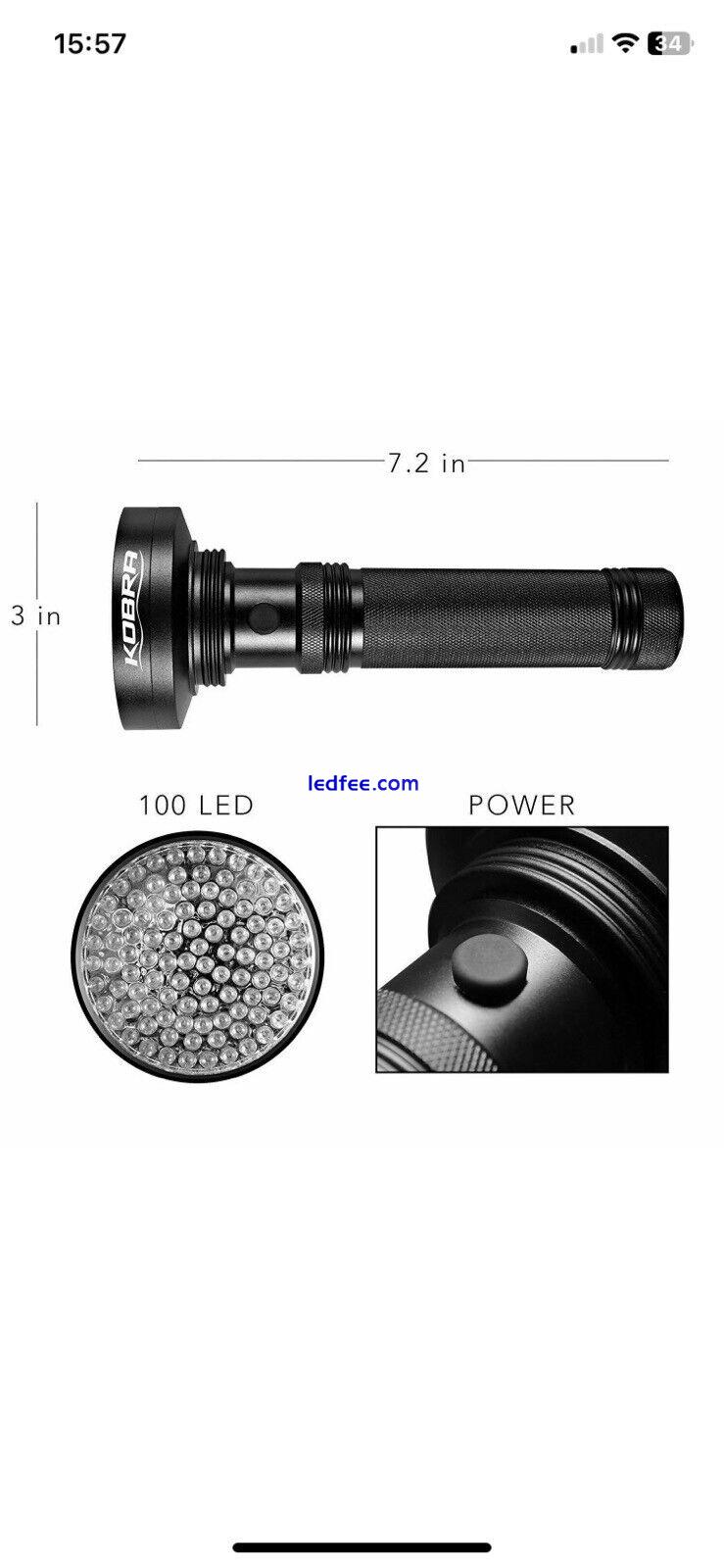 Deluxe Ghost 100 Led Large Uv Paranormal Torch Kit 1 