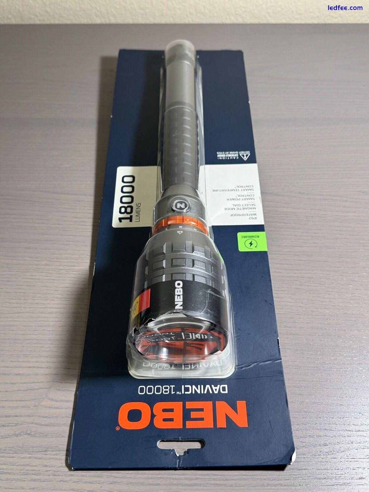 NEBO DAVINCI 18000 Ultra Bright 18,000 Lumen Flashlight Waterproof Rechargeable 3 