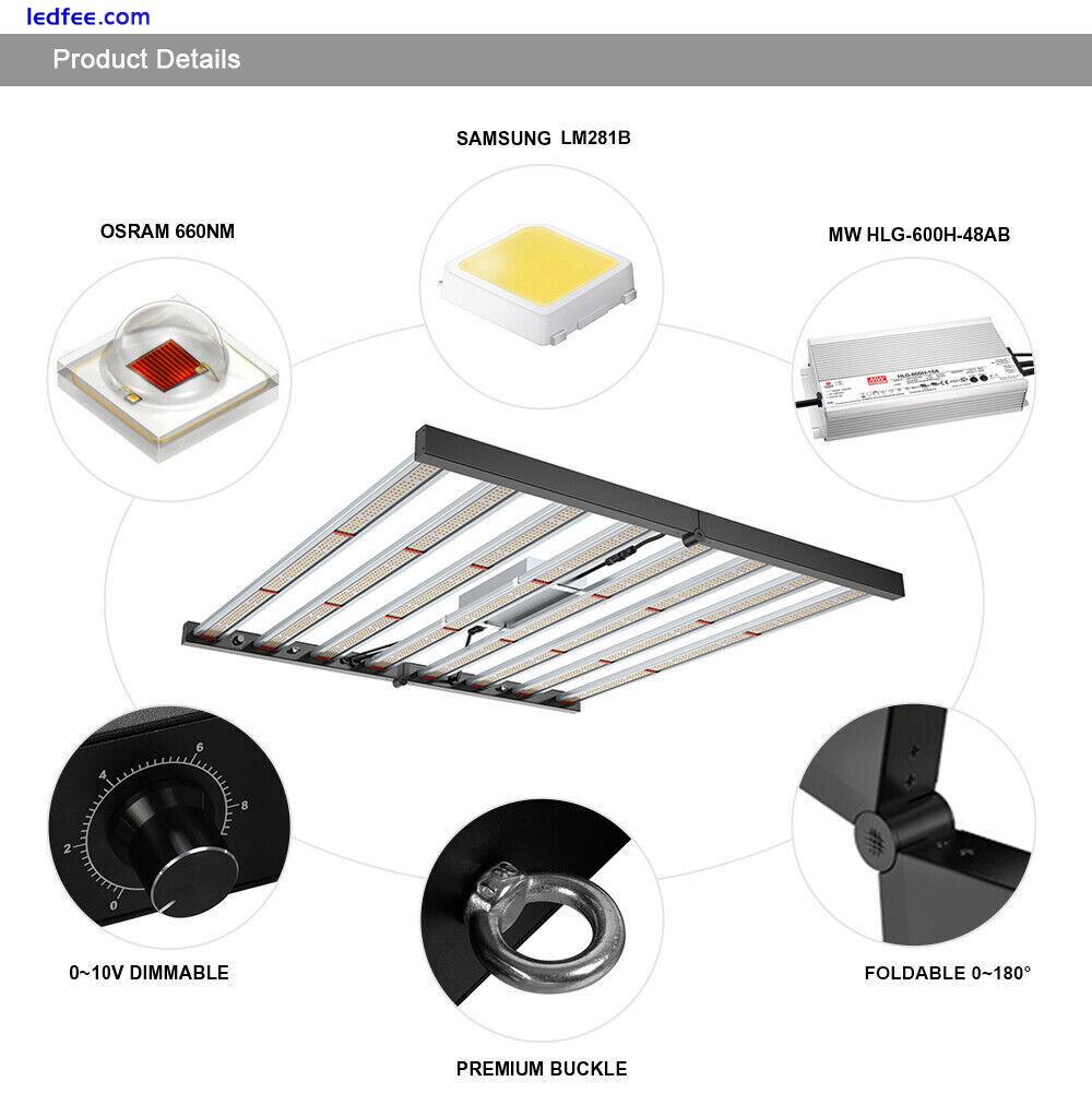 Phlizon FD6500 Plant LED Grow Light Samsung LM301B Full Spectrum Bar Indoor Grow 2 