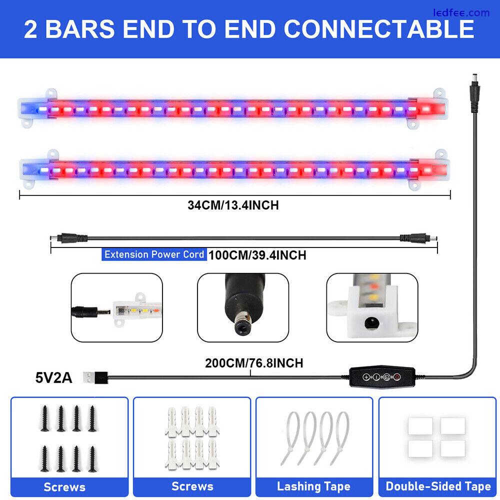 LED Grow Lights Strips Full Spectrum for Indoor Plants Growing Seedling Veg Lamp 4 