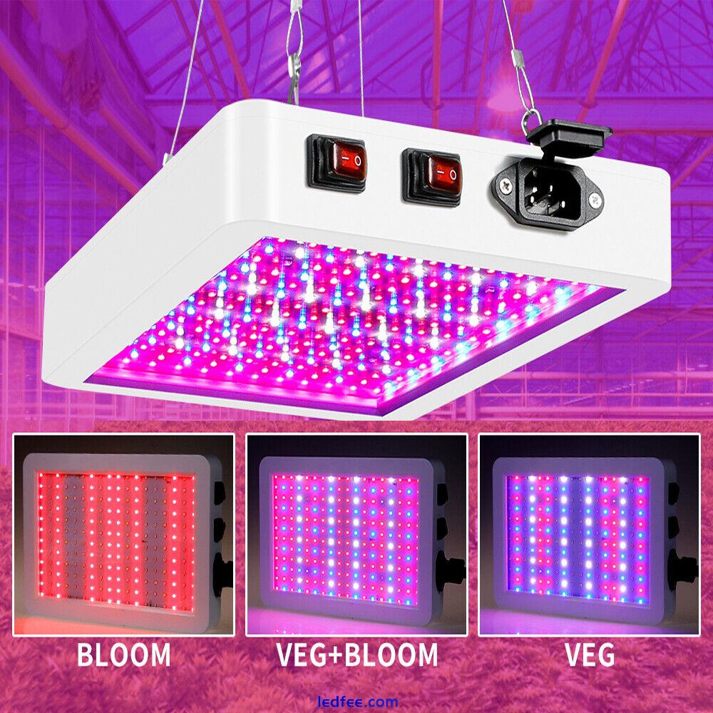 LED Grow Light Panel Full Spectrum Hydroponic Plant Veg Flower Lamp Lighting UK 0 