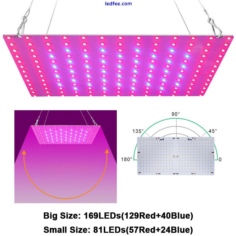 LED Plant Grow Light Full Spectrum Hydroponic Indoor Flower Veg Plant Lamp Panel 5 