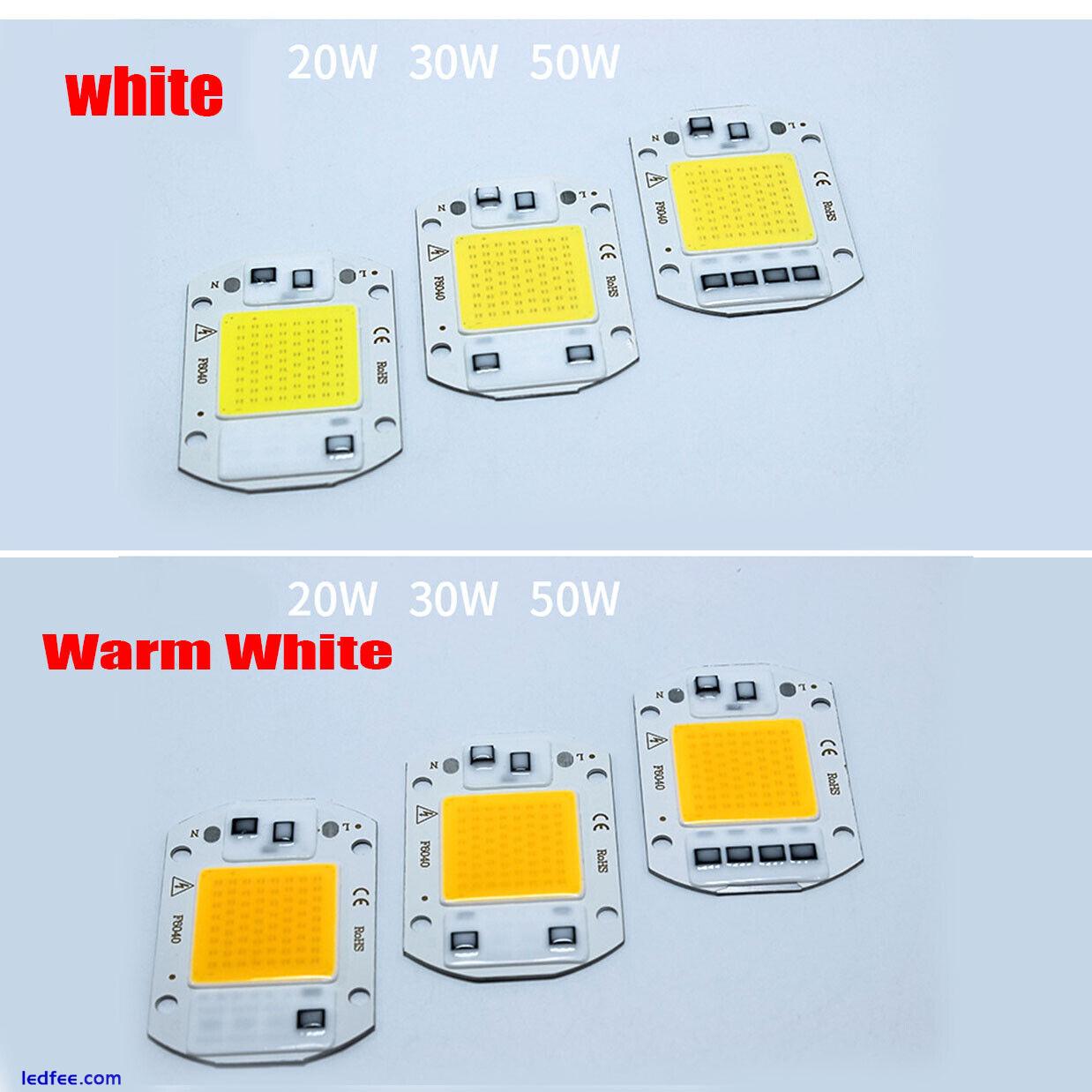 AC 110V Red/white Warm/White/Full Spectrum LED GROW Light Chip 20W 30W 50W COB 3 