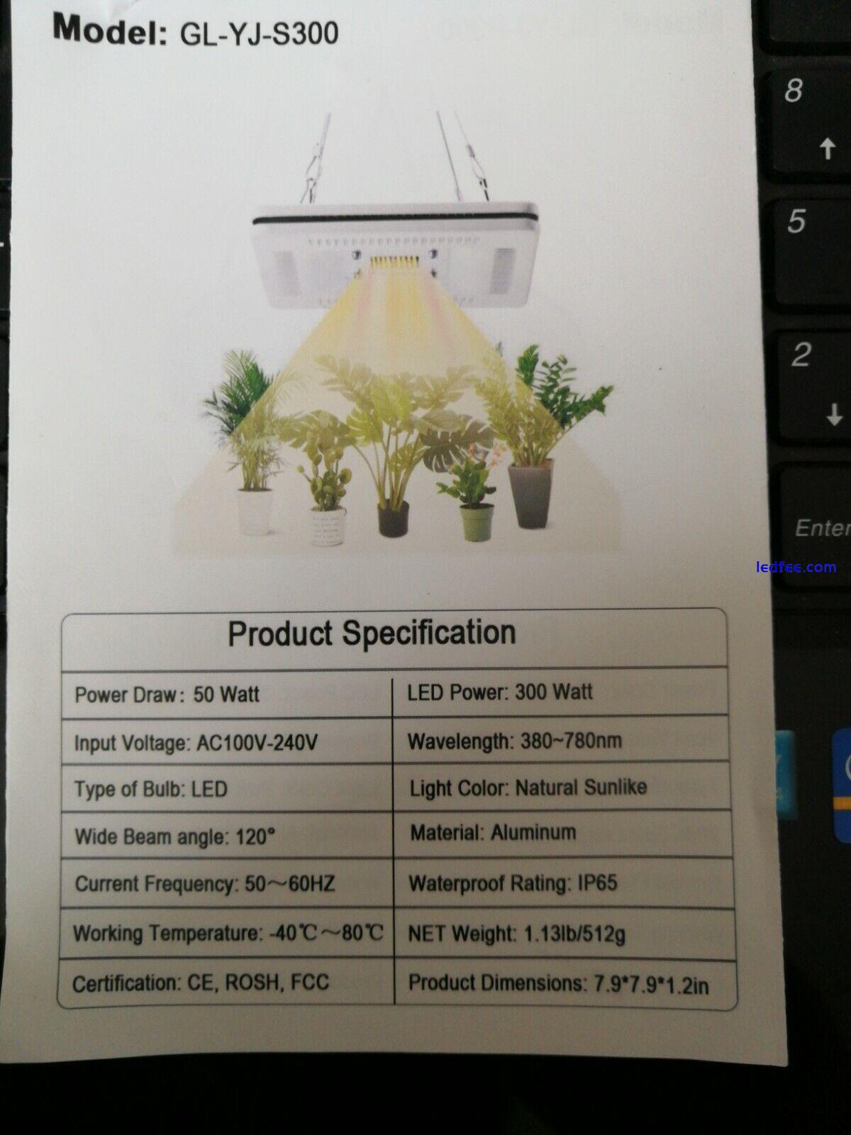 LED Hydroponic Grow Light for Indoor Plants FECiDA 50W GL-YJ-S300 Tomatoes  1 