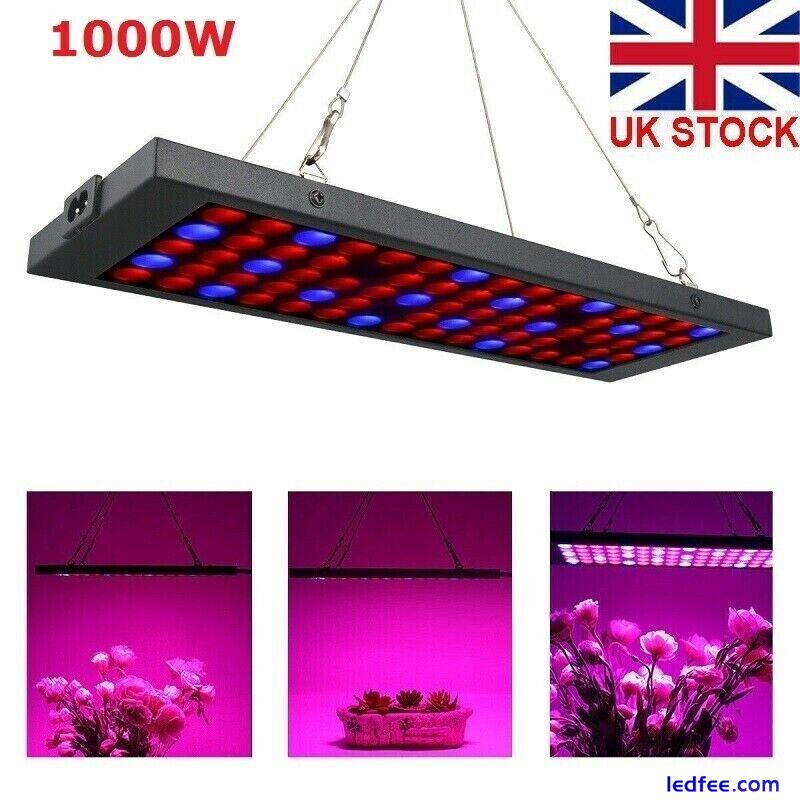 2pcs 5000W LED Grow Light Hydroponic Full Spectrum Indoor Veg Flower Plant Lamp 0 