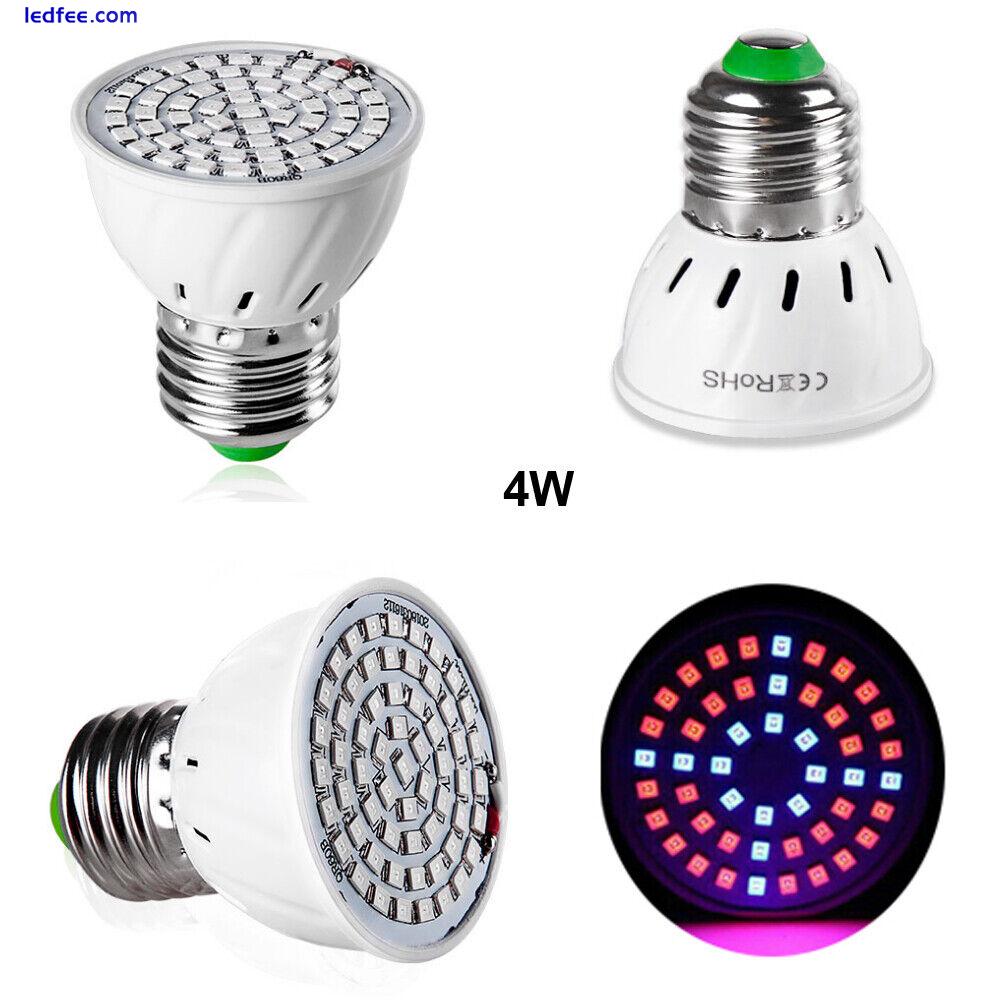 E27 18/30/50/80W Led Grow Light Full Spectrum Lamp Bulb Plant Hydroponics Bloom 4 