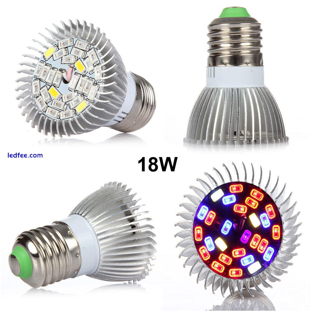 E27 18/30/50/80W Led Grow Light Full Spectrum Lamp Bulb Plant Hydroponics Bloom 0 