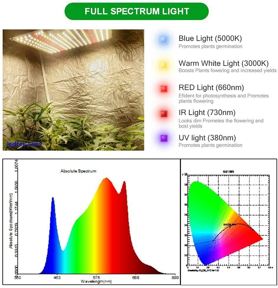 1000W Wattage LED Grow Light Full Spectrum Lamp for Hydroponics Plant Growing 3 