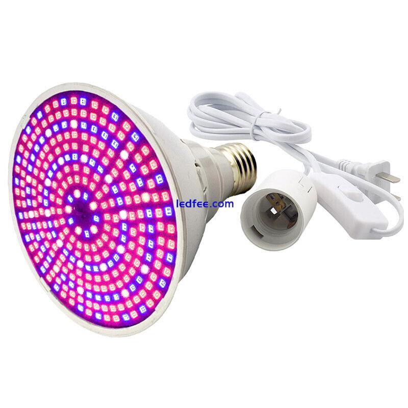 Full Spectrum 290 Led Plant Grow Light Lamps E27 Bulbs Flower Vegs Hydro 4 