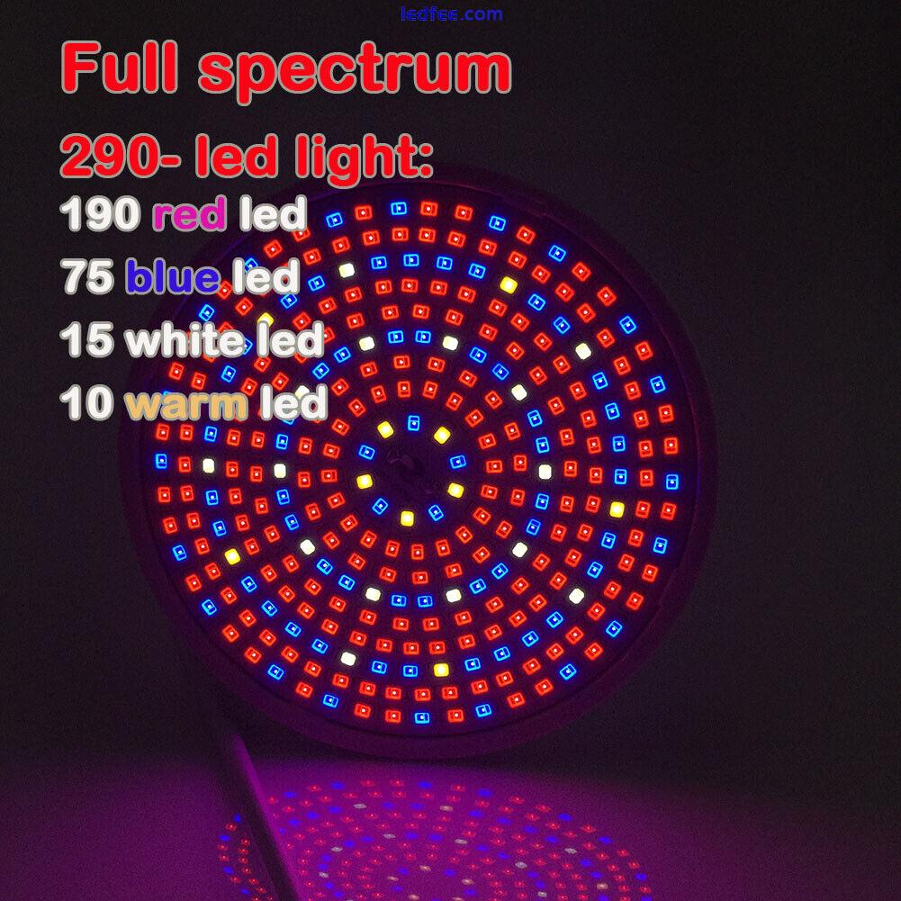 Full Spectrum 290 Led Plant Grow Light Lamps E27 Bulbs Flower Vegs Hydro 3 