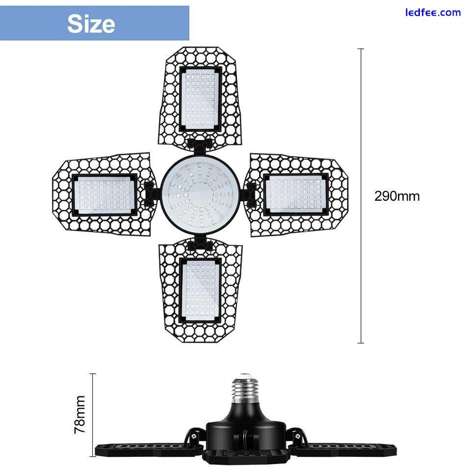 * 400W LED Grow Light * Full Spectrum Folding Fan Hydroponic Flower Veg Lamp 1 