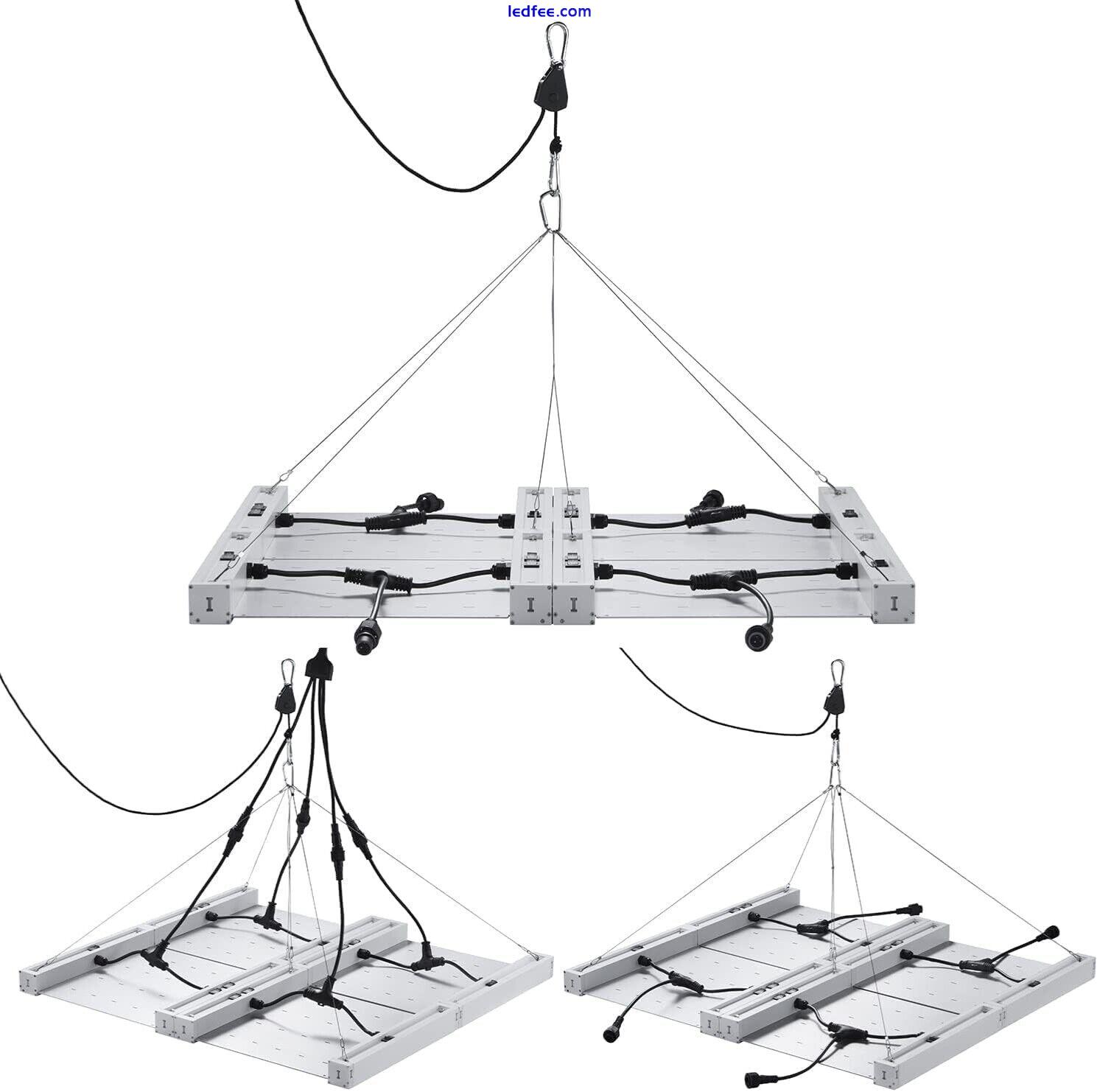 Bepop PGL1000 LED Grow Light Hydroponic Growing Lamp Kit (4 Grow Lights) 2 