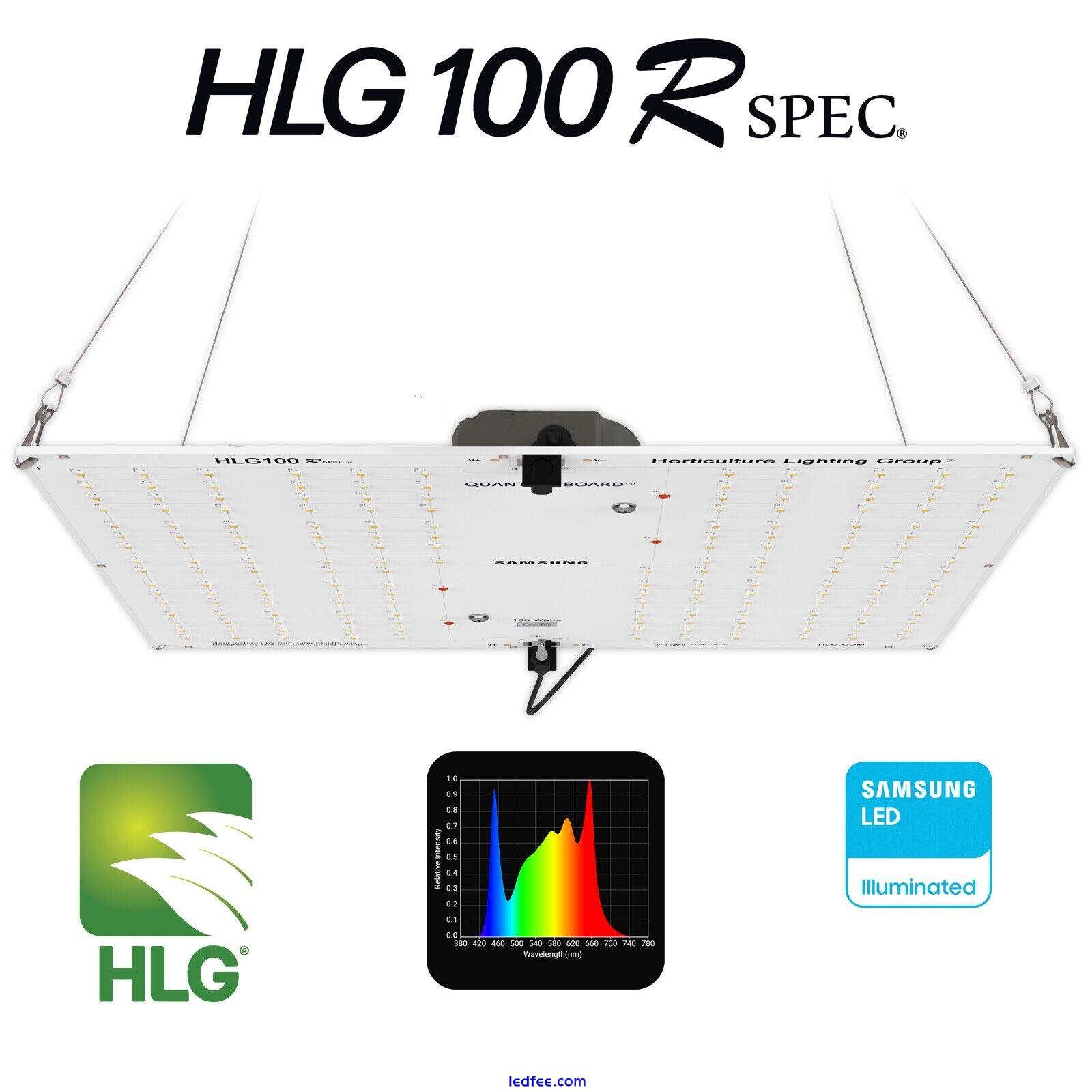 HLG 100 Rspec Samsung LED Grow Light Quantum Board Full Spectrum 0 