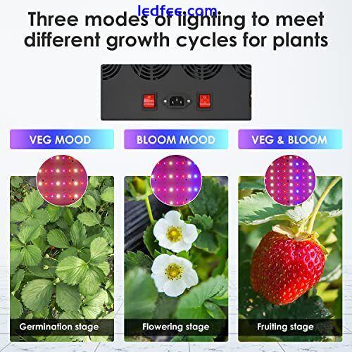  4000W LED Grow Light, Full Spectrum Plant Light with Daisy Chain, Grow Lights  2 