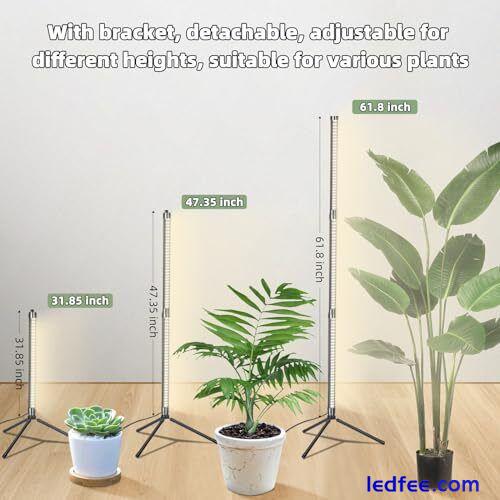  Stand Grow Lights for Indoor Plants 4.3FT 5000K Full Timed plant light 2 