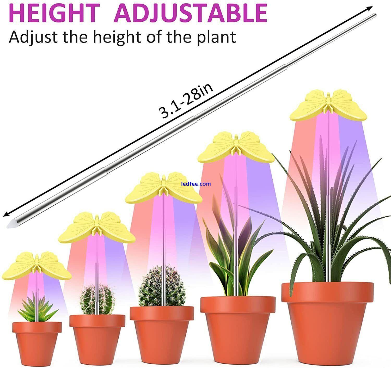 LED Plant Grow Lights Full Spectrum for Indoor Plant Timer Adjustable Brightness 0 