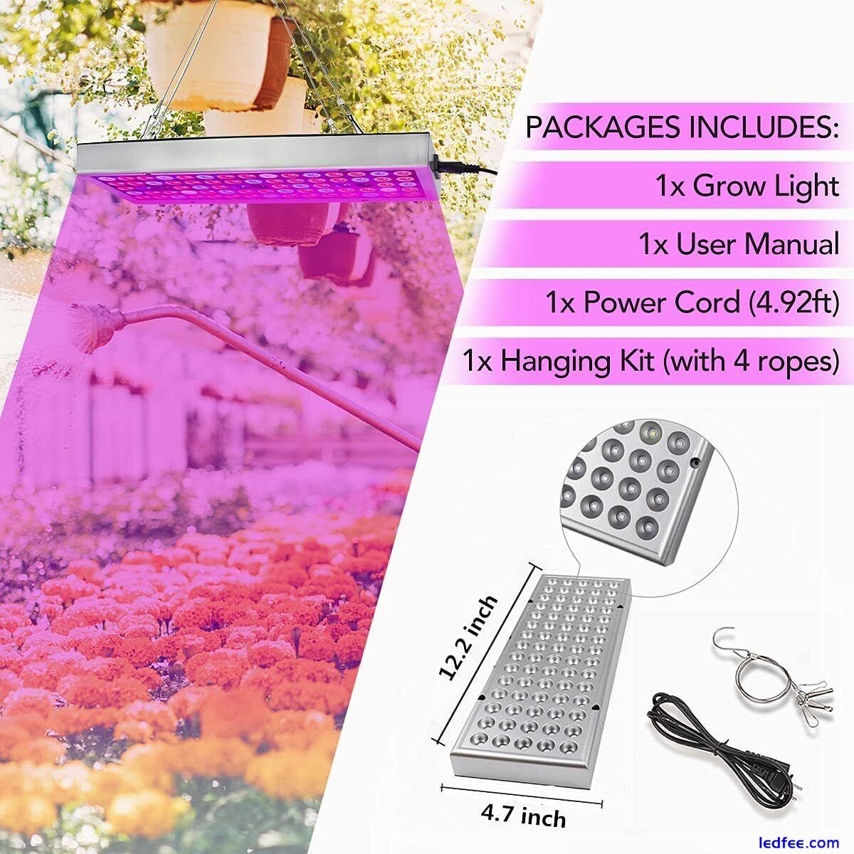 LED Grow Lights, Full Spectrum Grow Lamp with IR & UV LED 5 