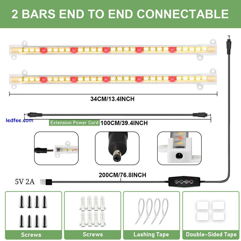 LED Grow Light Strips Full Spectrum Dimmable for Indoor Plant Veg Growing Lamp 3 