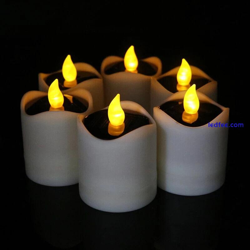 flame candles light electric power by solar +FREE SHIPPING 2 