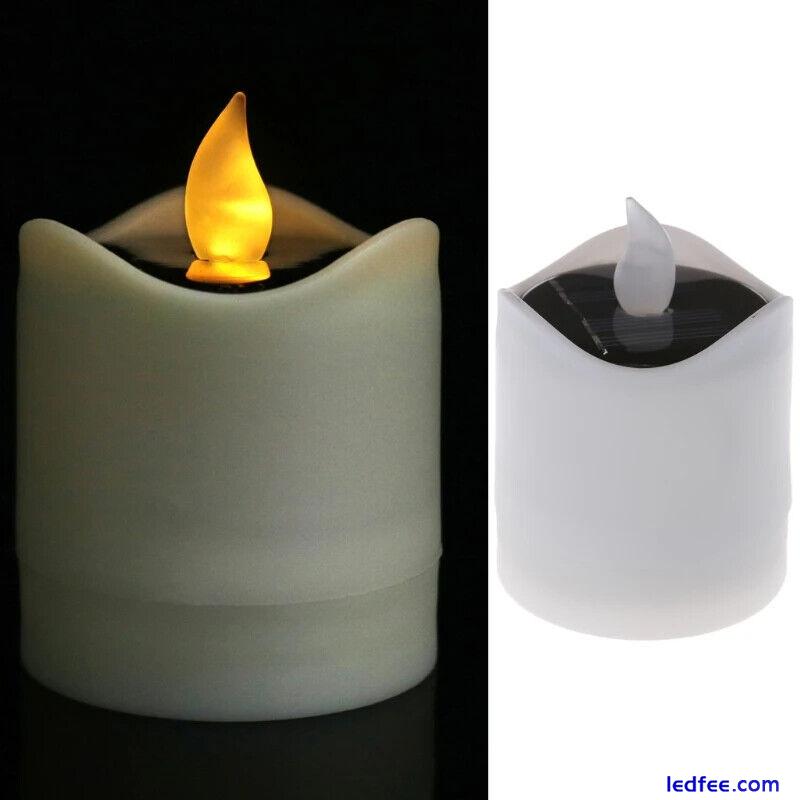 flame candles light electric power by solar +FREE SHIPPING 3 