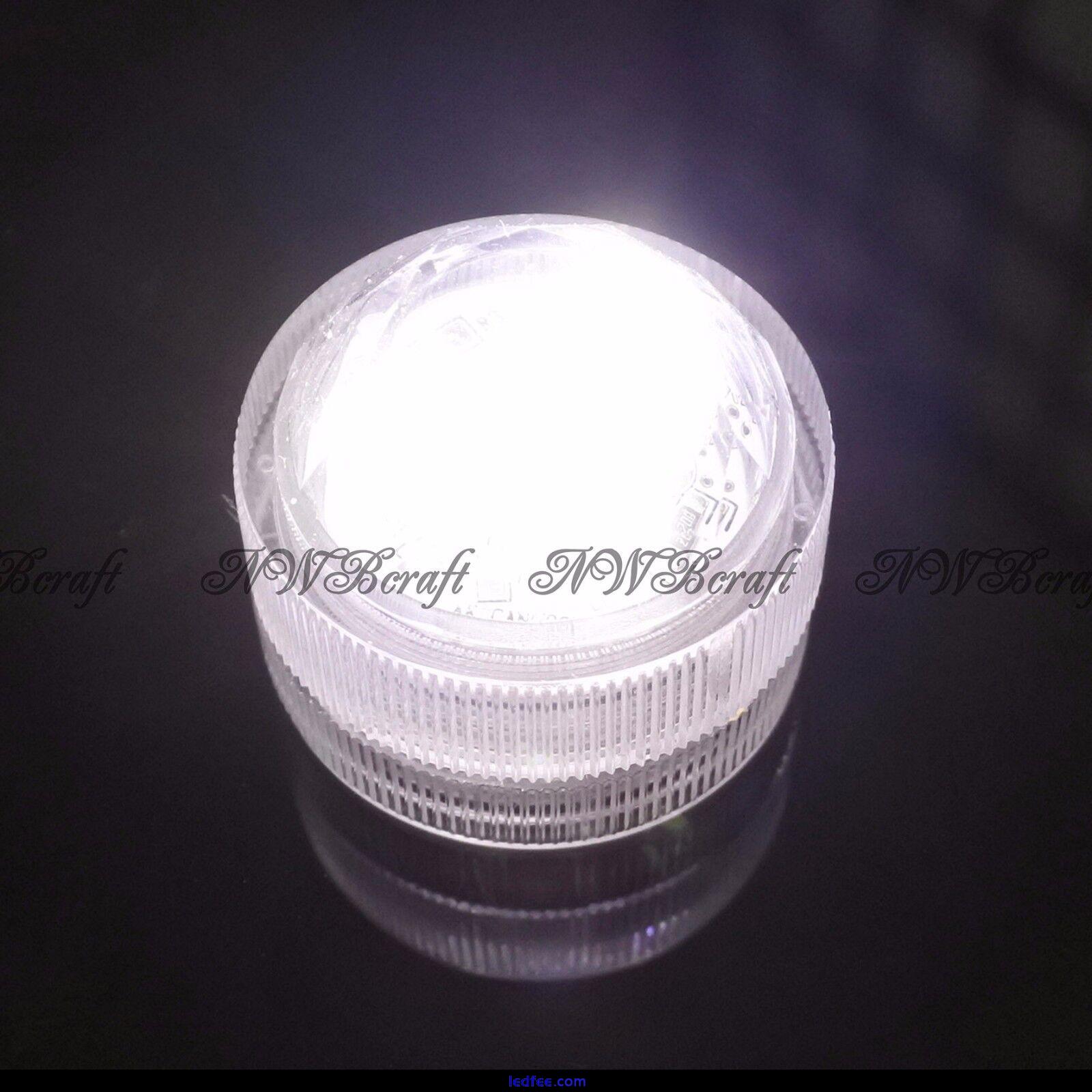 Submersible Waterproof Triple LED Dome Tea Lights Bright Party Vase Event Decor 0 