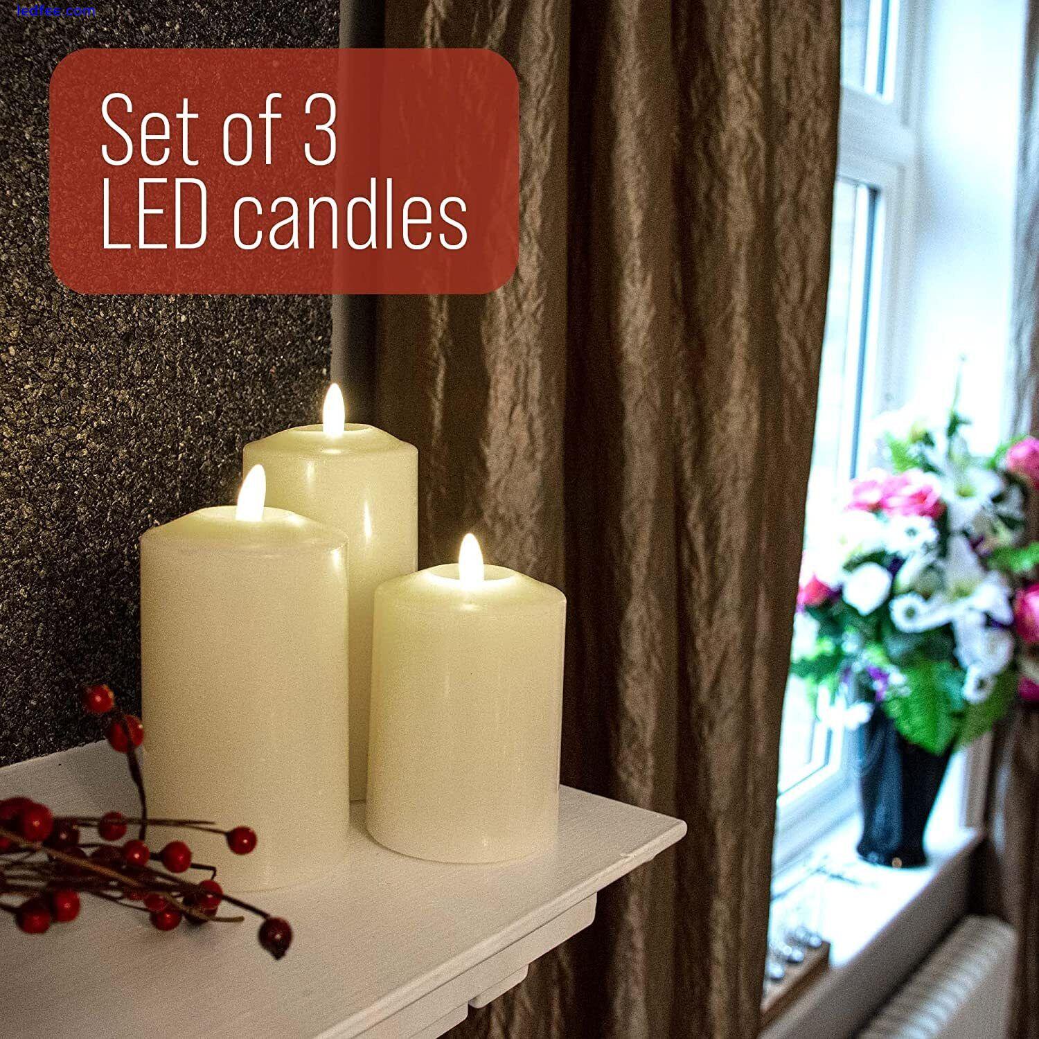 LED Flickering Candles | LED Flame Candle with Remote Control | Battery Operated 2 