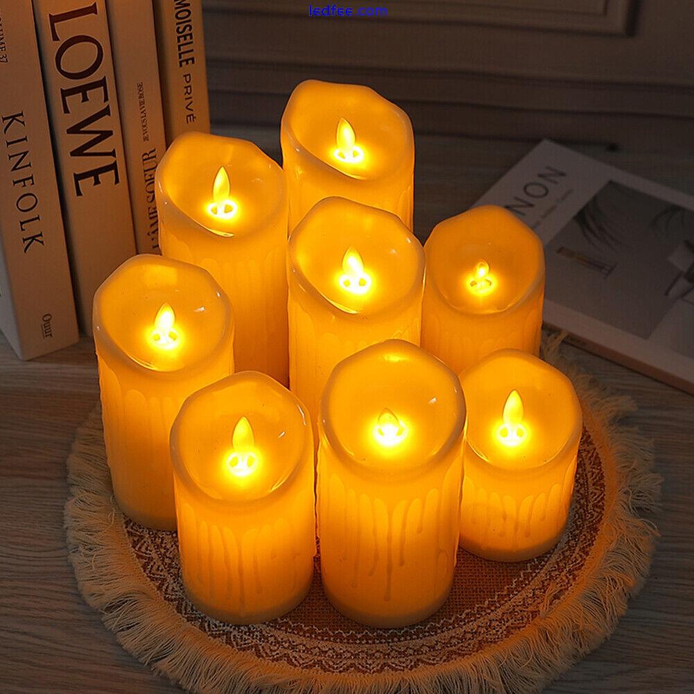 Christmas Decor LED Flameless Candles Lamp LED Candles Light (7.5*10cm) # 3 