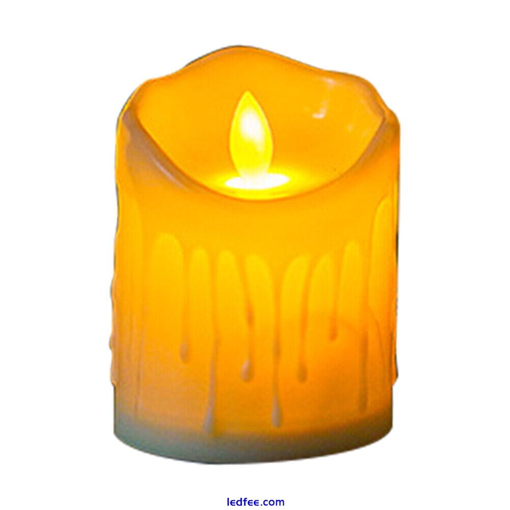 Christmas Decor LED Flameless Candles Lamp LED Candles Light (7.5*10cm) # 5 