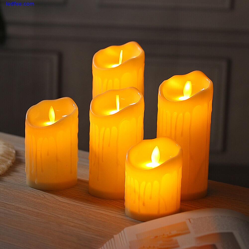 Christmas Decor LED Flameless Candles Lamp LED Candles Light (7.5*10cm) # 2 