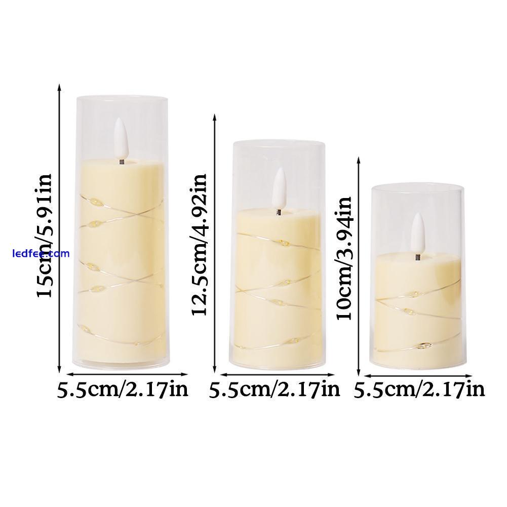 LED Candles Battery Operated, Flickering Flameless Candles with Remote Control ∞ 3 