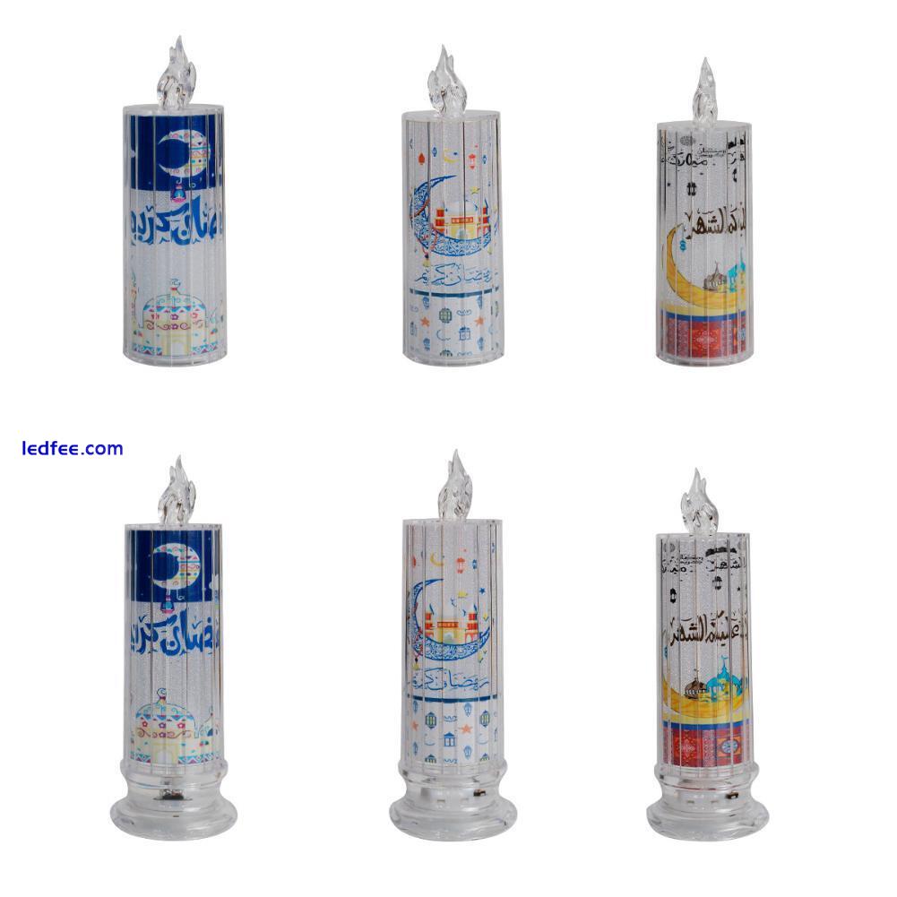 Flameless LED Candles Battery Operated Candles Middle East Festival Decoration ∨ 1 