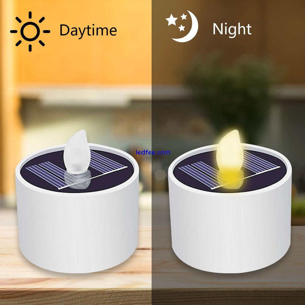 Solar LED Flameless Tea Light Tealight Candle Wedding Decoration Battery Include 5 