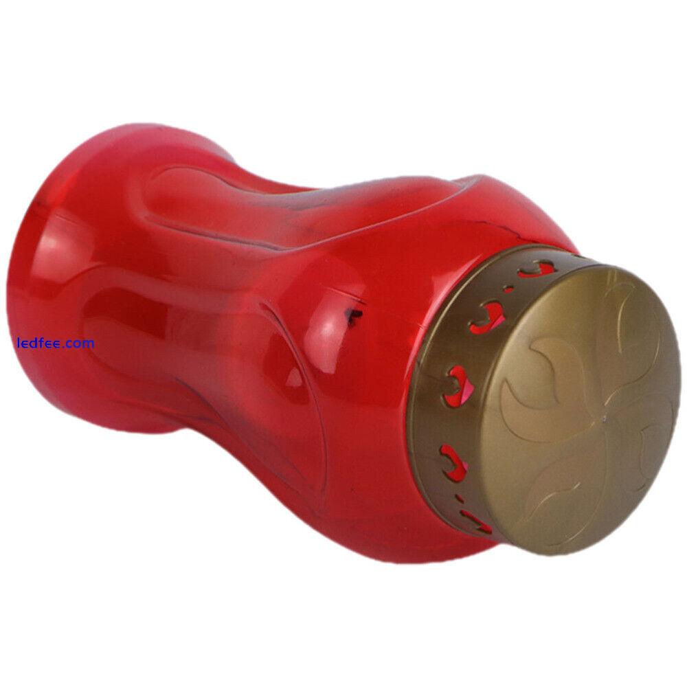 Outdoor LED Flameless Cemetery Light Red Battery-Operated Taper Candle-PE 0 