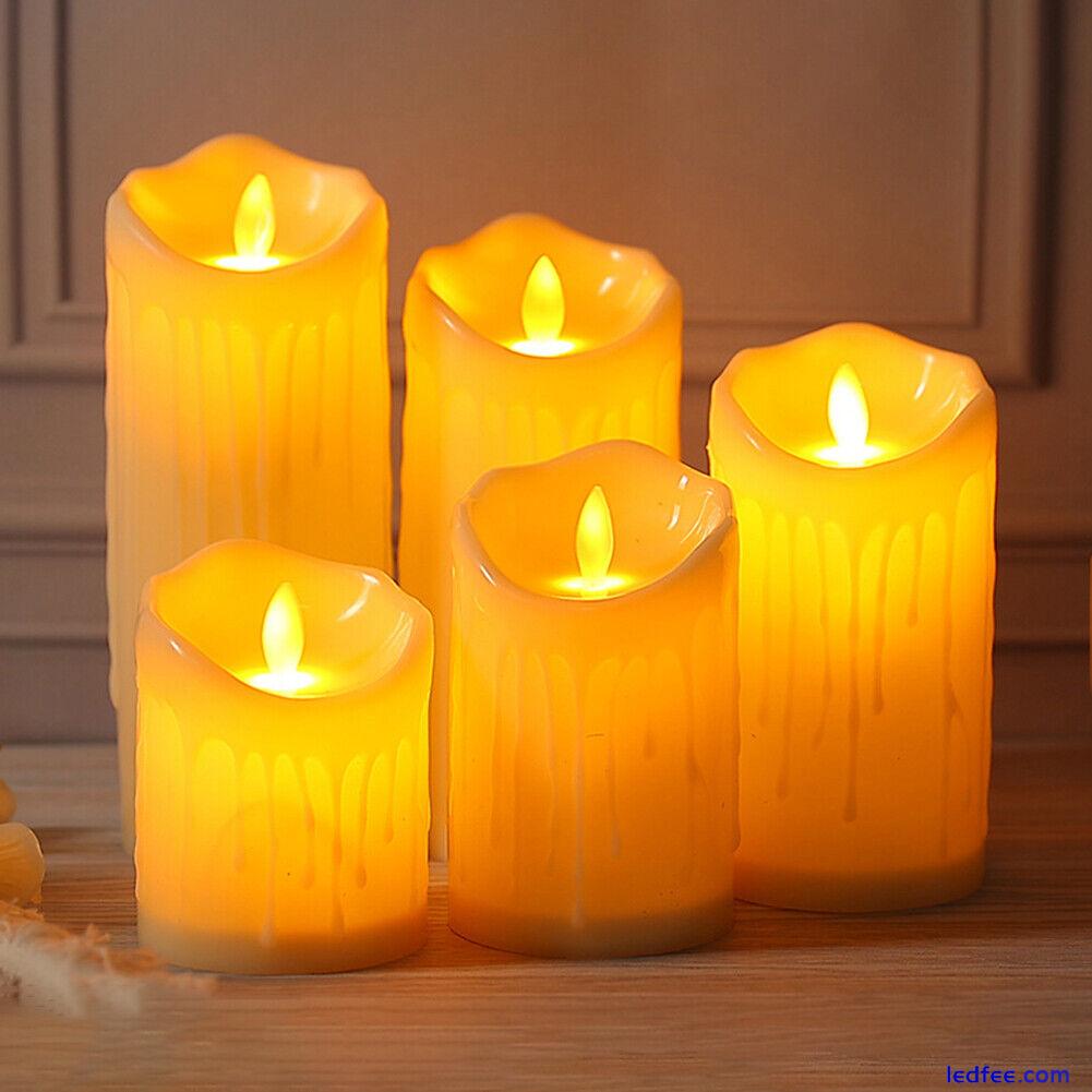 Christmas Decor LED Flameless Candles Lamp LED Candles Light (7.5*20cm) # 0 