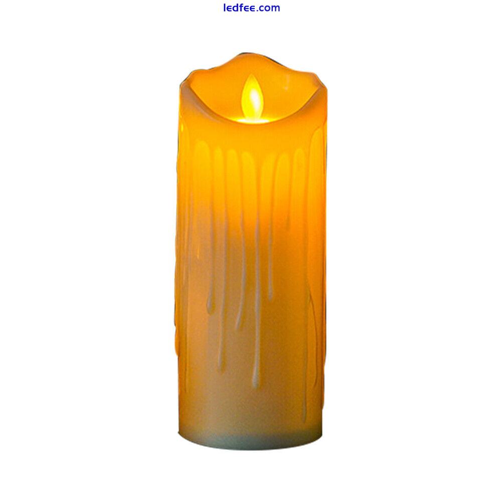 Christmas Decor LED Flameless Candles Lamp LED Candles Light (7.5*20cm) # 5 