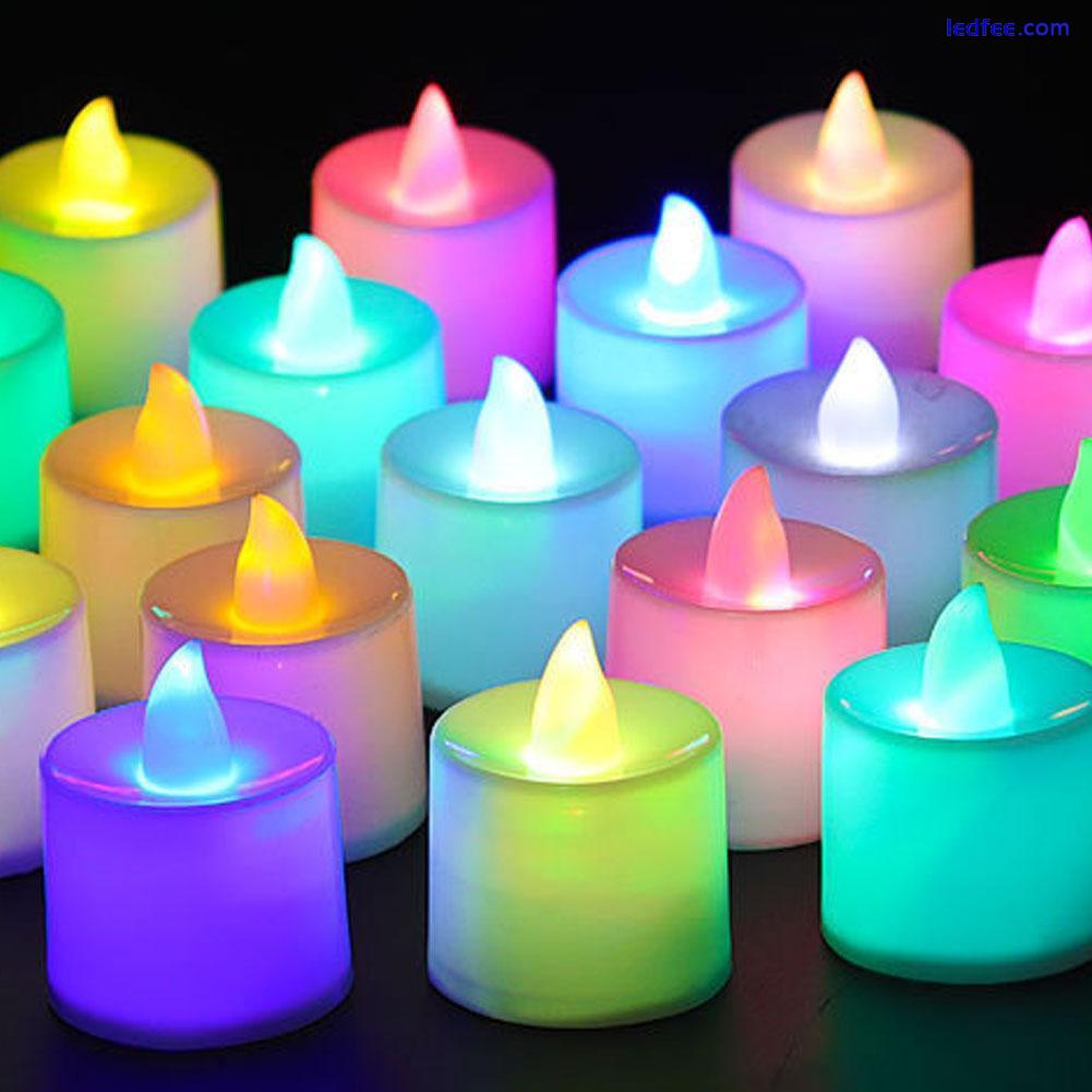 Tea Light Moving Flicker Flameless Led Candles with Timer W 1 