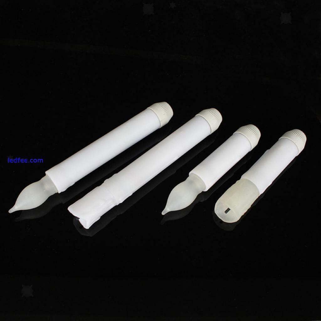 Battery Long LED Taper Candle for Church Home Wedding Party Decoration 4