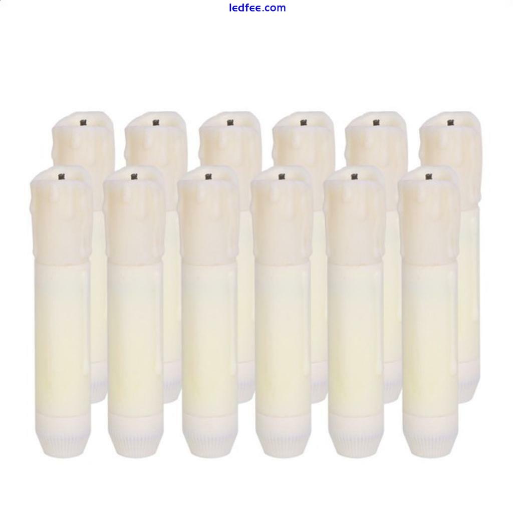 Battery Long LED Taper Candle for Church Home Wedding Party Decoration 4