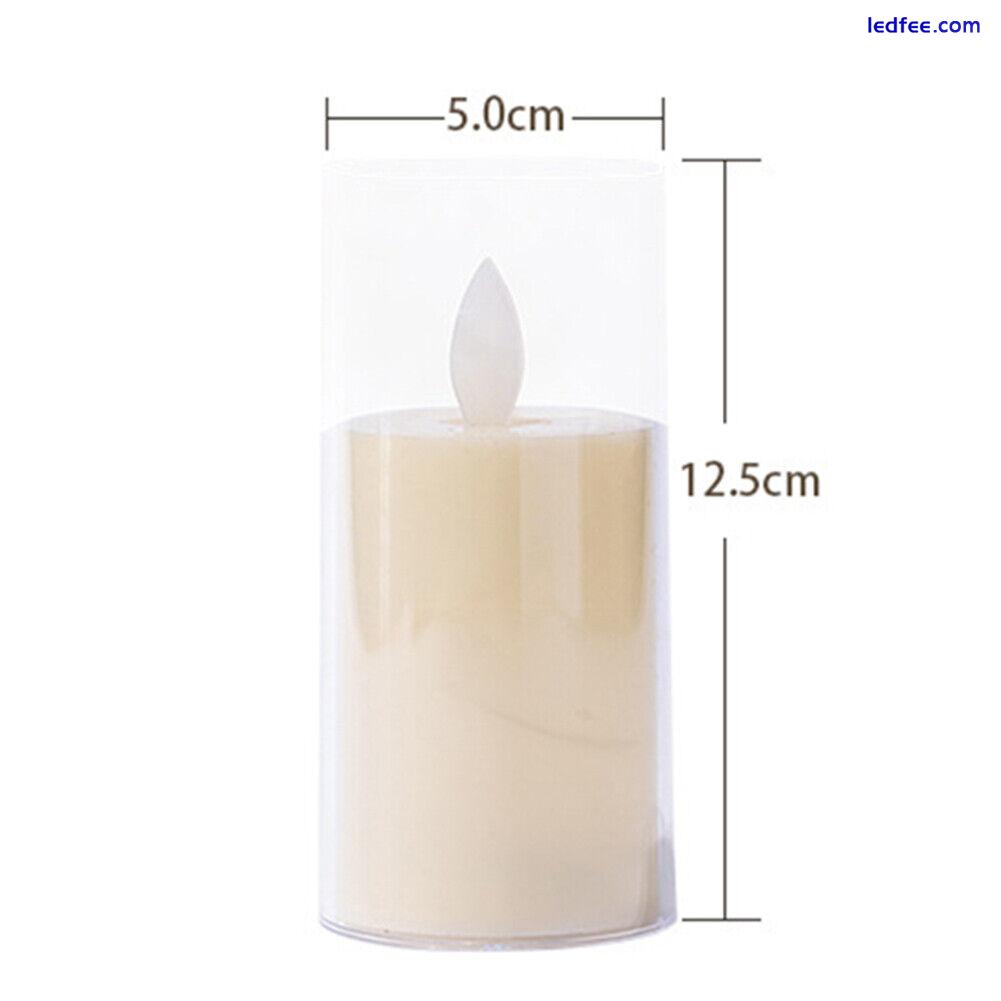 uk LED Candles Lights Flameless Candle Lamp for Christmas Party Decor (5*12.5cm) 4 