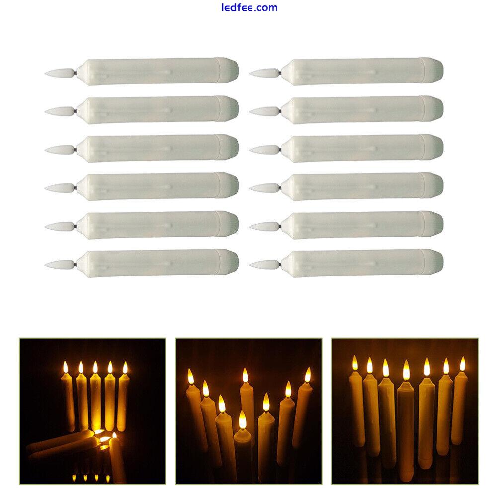 12pcs LED Flameless Taper Candles Decorative Lights 0 