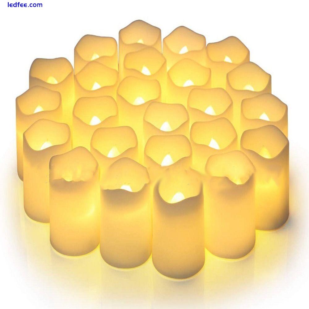 Electric Flameless LED Candles Christmas Gifts Fake Candle Lamp Tea Lights 4 