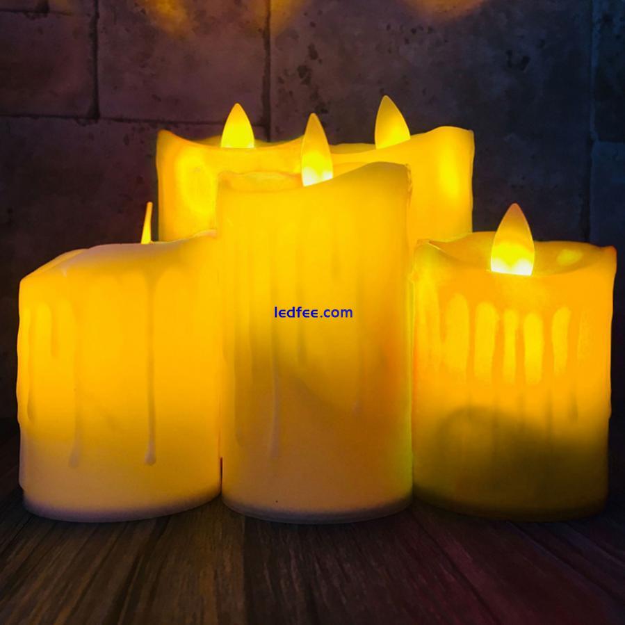 3Pcs/lot Led Candles Simulated Flame Candle Lamp LED Flameless Candle Lights 2 