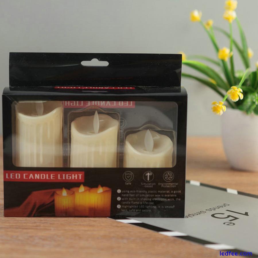 3Pcs/lot Led Candles Simulated Flame Candle Lamp LED Flameless Candle Lights 5 