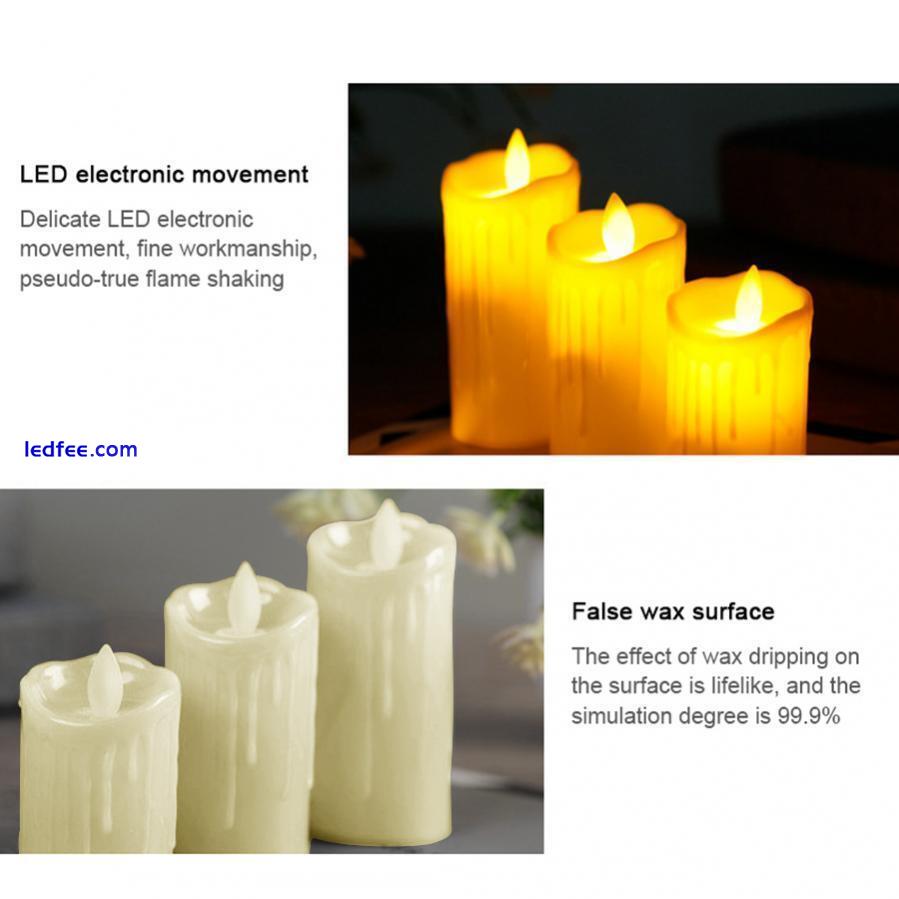 3Pcs/lot Led Candles Simulated Flame Candle Lamp LED Flameless Candle Lights 4 