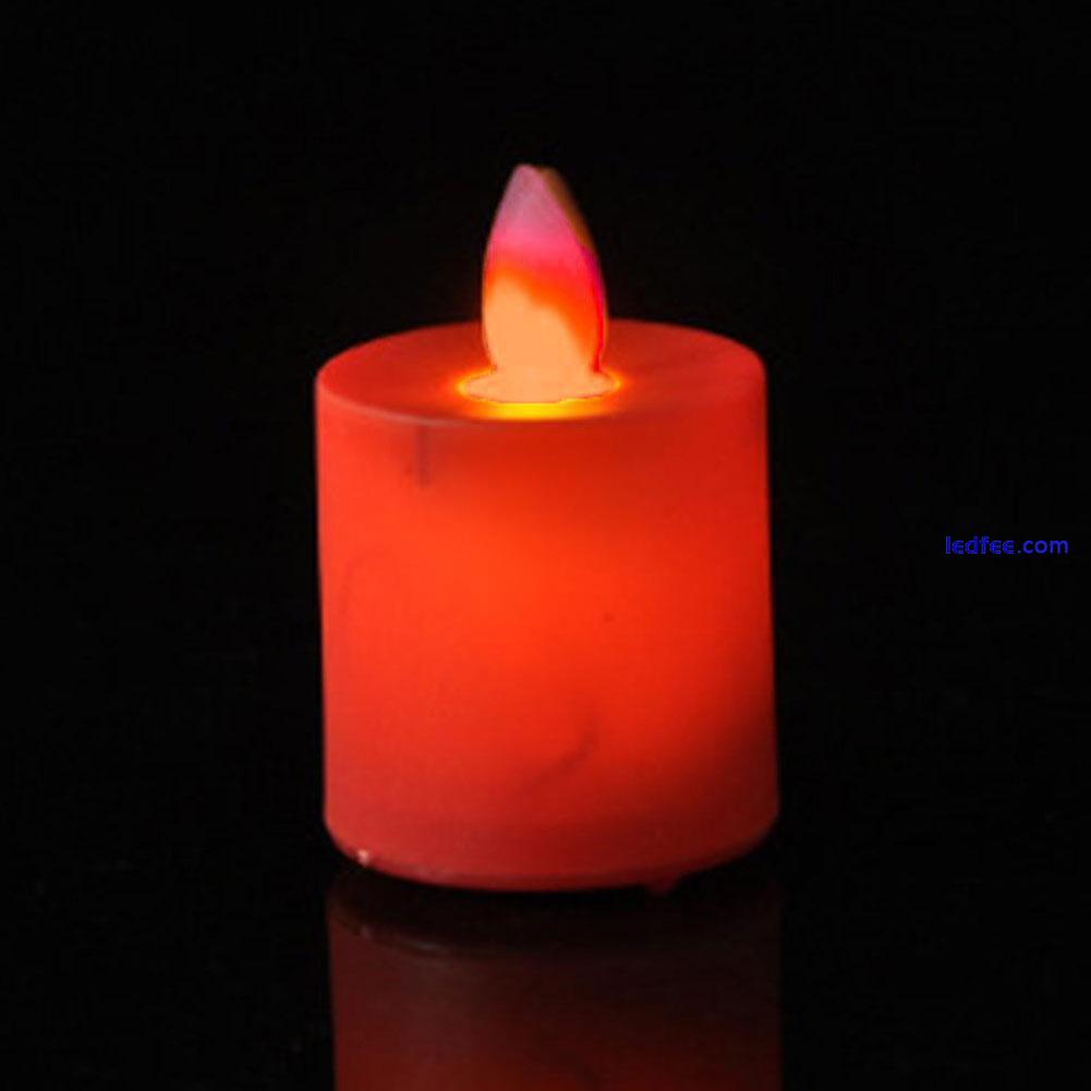 Battery Operated Flameless LED Candle Tea Lights Christmas Party Lamp 5 