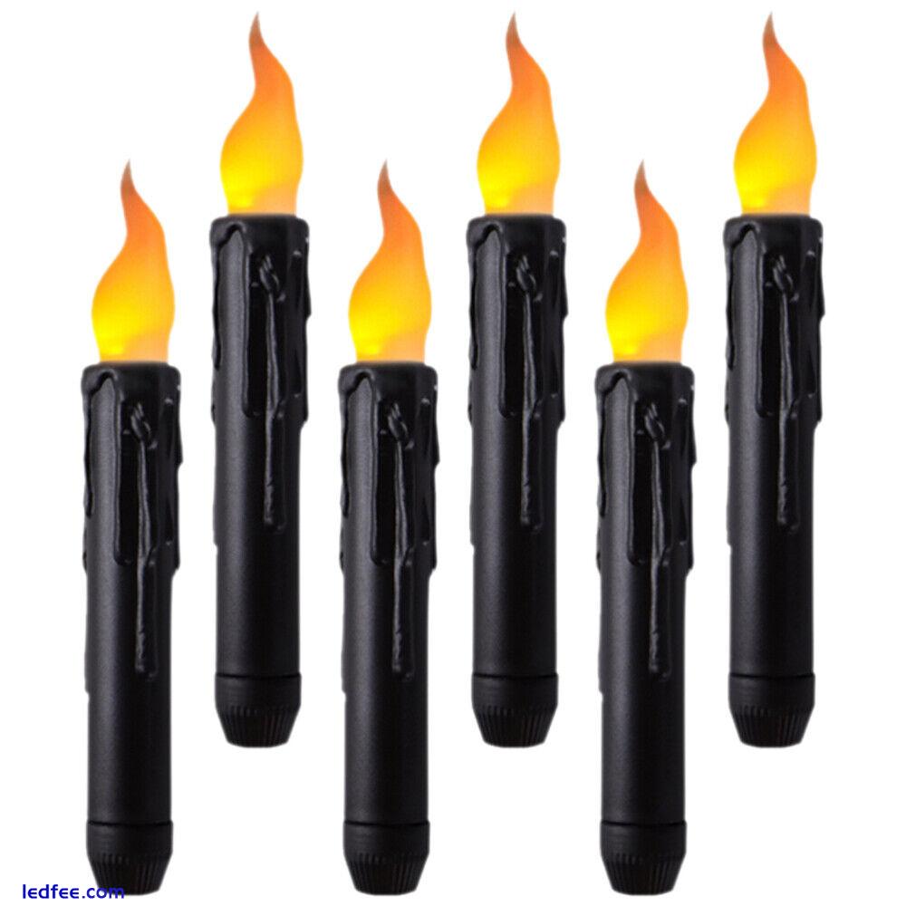 6pcs Led Candlesticks Flameless Taper Candles Electric Candles Flameless Candle 2 