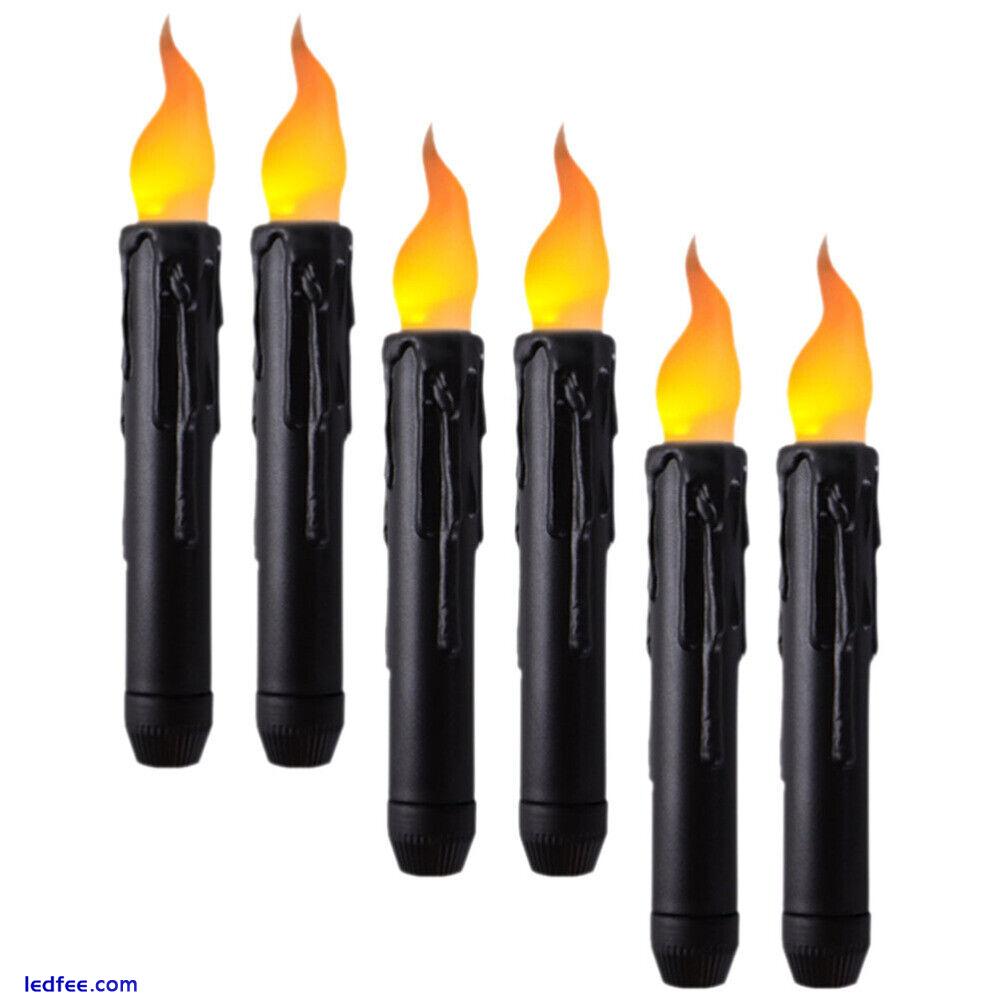 6pcs Led Candlesticks Flameless Taper Candles Electric Candles Flameless Candle 4 