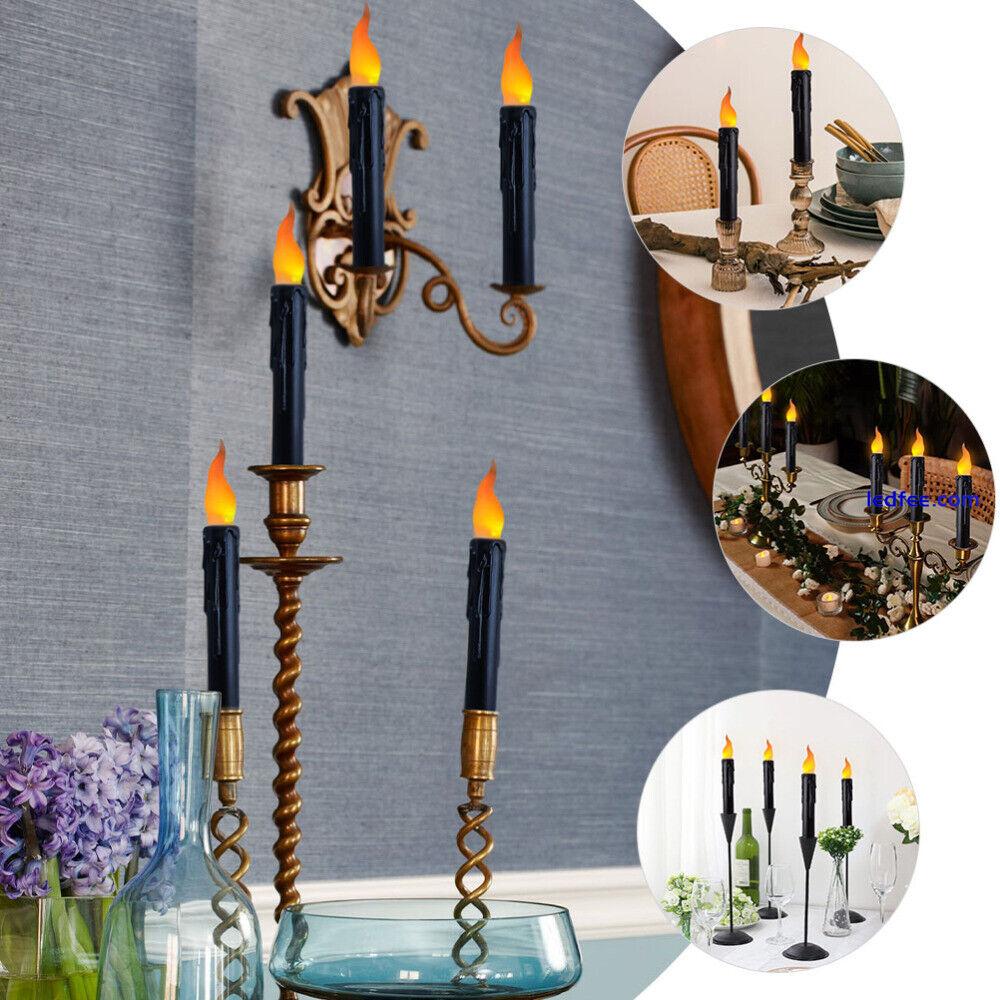 6pcs Led Candlesticks Flameless Taper Candles Electric Candles Flameless Candle 0 