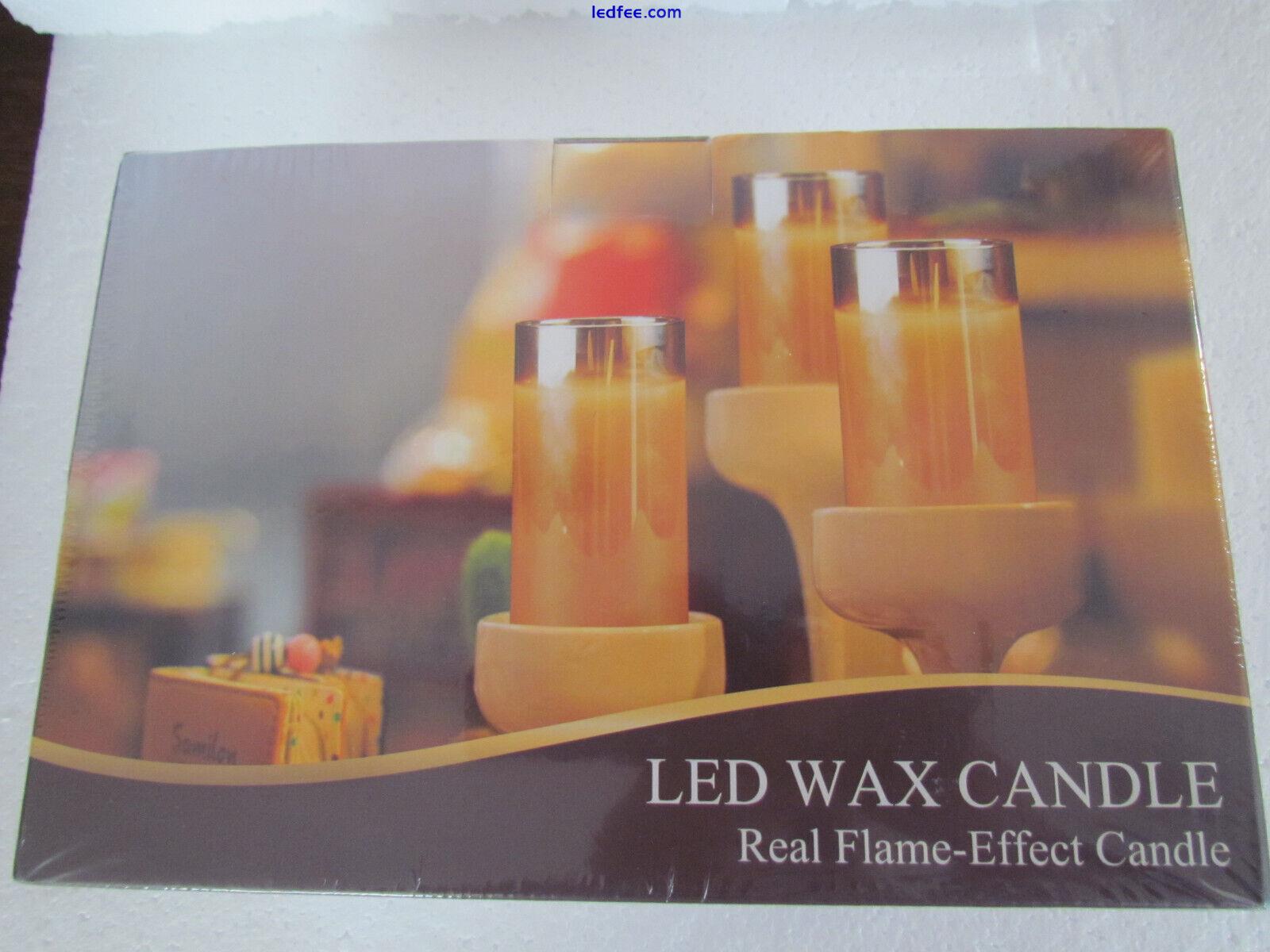 Frameless 3 LED Wax Candles Realistic Flickering Flame Remote Control Timer New 2 